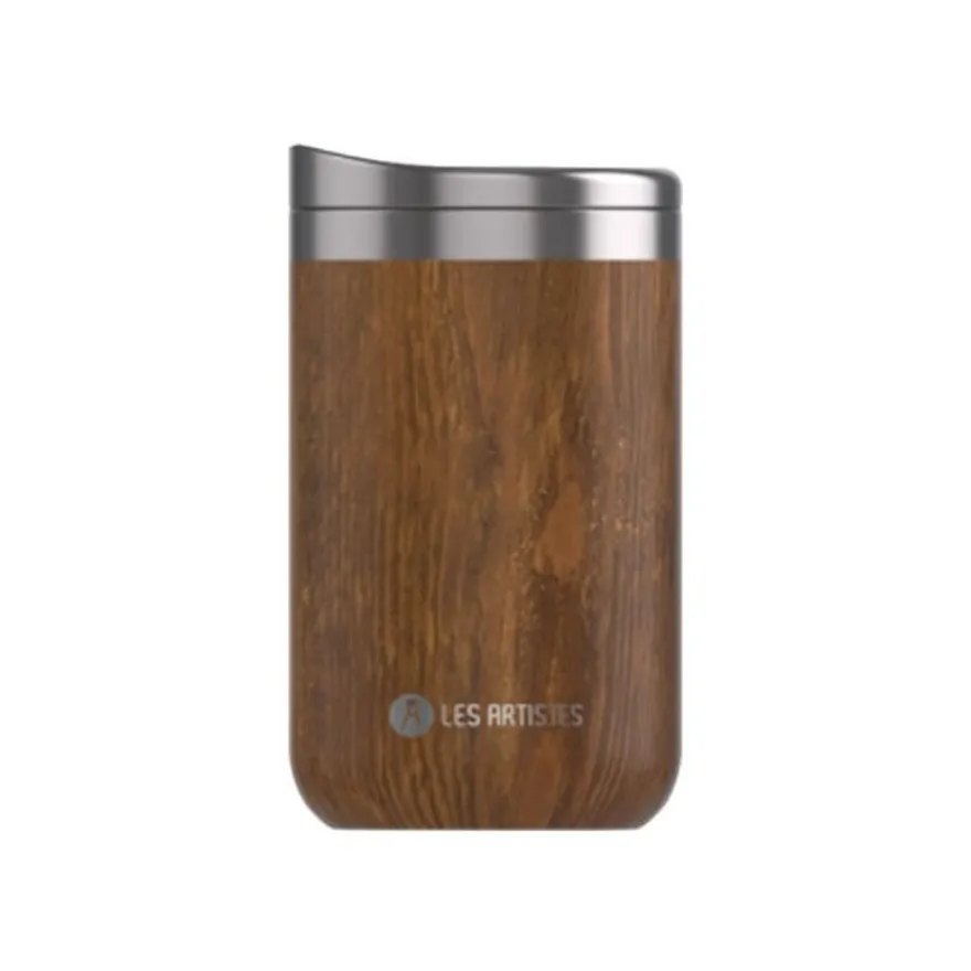 Les Artistes Univers Earth - Mug isotherme - 350 ml - blanc, rouge et bleu - acier inoxydable