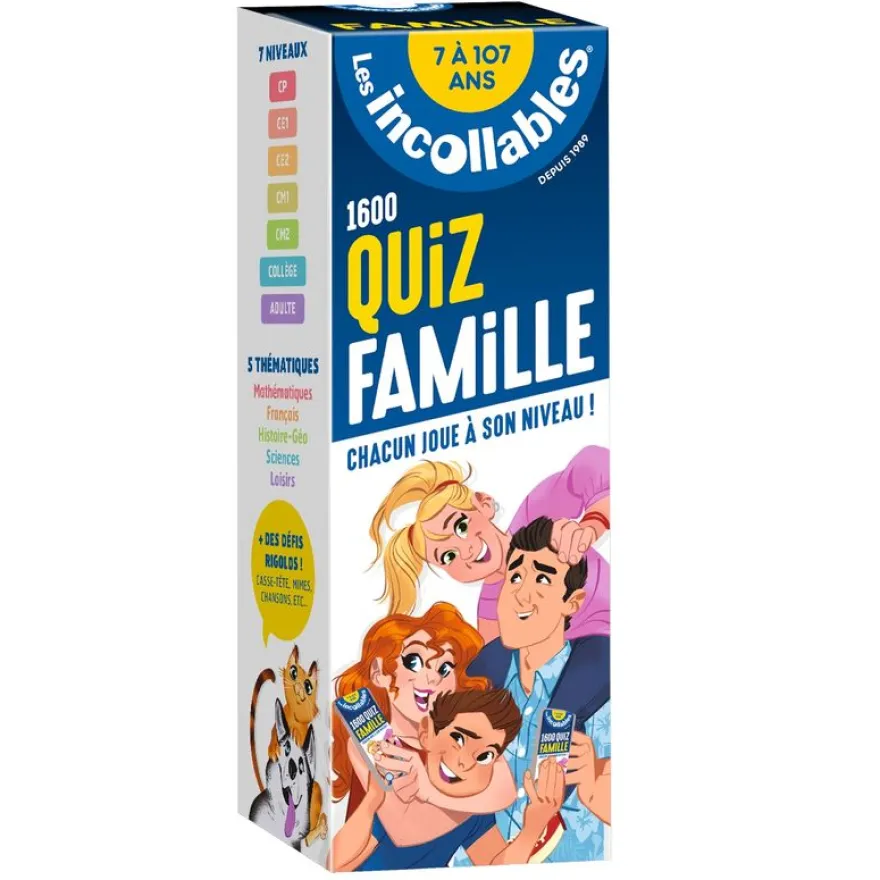 Les incollables - Quiz famille - De 7 à 107 ans