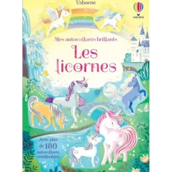Les licornes - Mes autocollants brillants