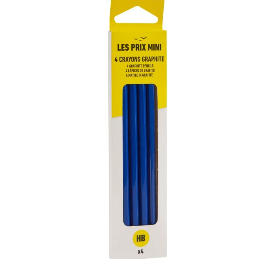 Les Prix Mini – 4 Crayons Graphite HB