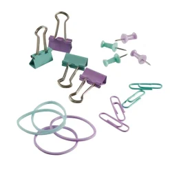 Les Prix Mini - Assortis 20 trombones, 15 elastiques, 20 punaises et 5 pinces