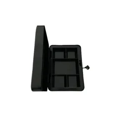 Les Prix Mini - Caisse à monnaie - 5 compartiments - 25 x 18 x 9 cm - noir