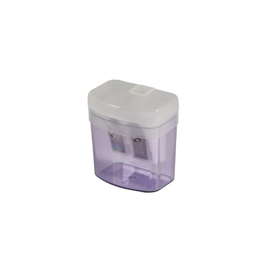 Les Prix Mini - taille-crayon 2 trous + reservoir - disponible dans différentes couleurs