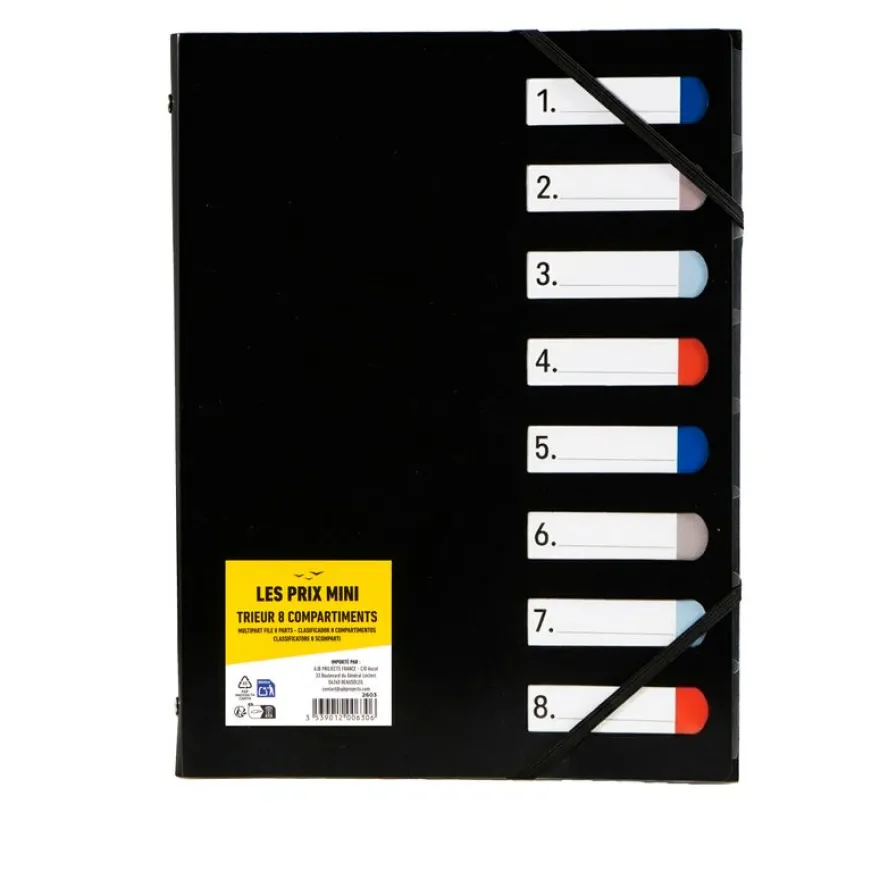Les prix Mini - trieur A4 - 8 positions - disponible dans différentes couleurs
