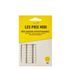 Les Prix Mini - Pack de 80 pastilles adhésives repositionnables - blanc