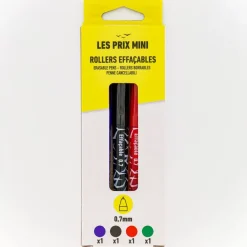 Les Prix Mini - Pack de 4 Stylos gel effaçables - couleurs assorties
