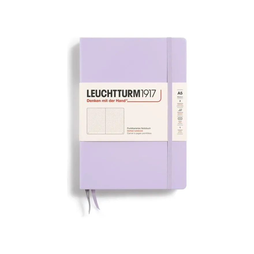 Leuchtturm1917 - Carnet de notes rigide A5 - pointillés - lilas