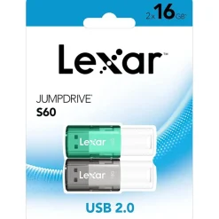 Lexar JumpDrive S60 - pack 2 clés USB 16 GO - USB 2.0