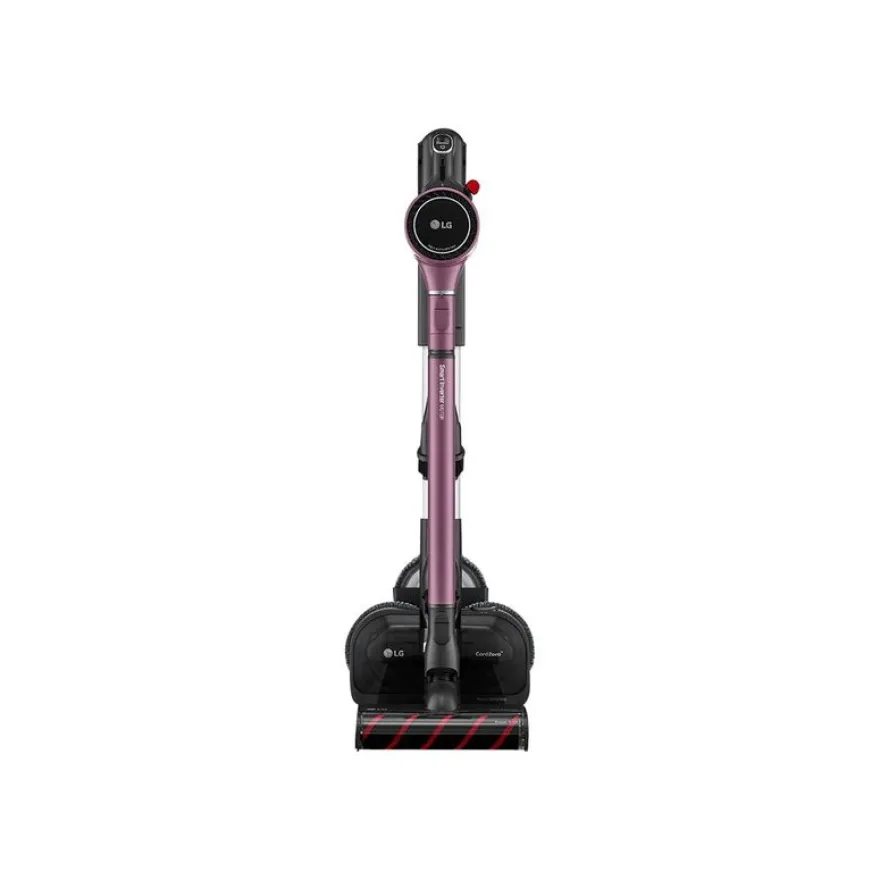 LG A9K-ULTRA1V - Aspirateur - balai/à main (2-en-1) - sans sac - 590 Watt - sans fil - 2 batteries - chargeur inclus - bordeaux