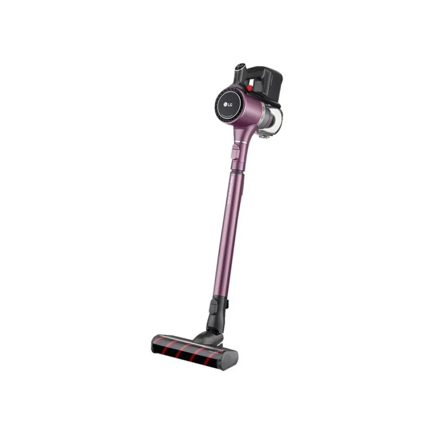 LG A9K-ULTRA1V - Aspirateur - balai/à main (2-en-1) - sans sac - 590 Watt - sans fil - 2 batteries - chargeur inclus - bordeaux