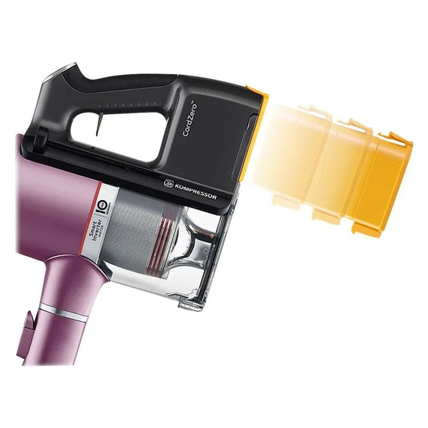 LG A9K-ULTRA1V - Aspirateur - balai/à main (2-en-1) - sans sac - 590 Watt - sans fil - 2 batteries - chargeur inclus - bordeaux