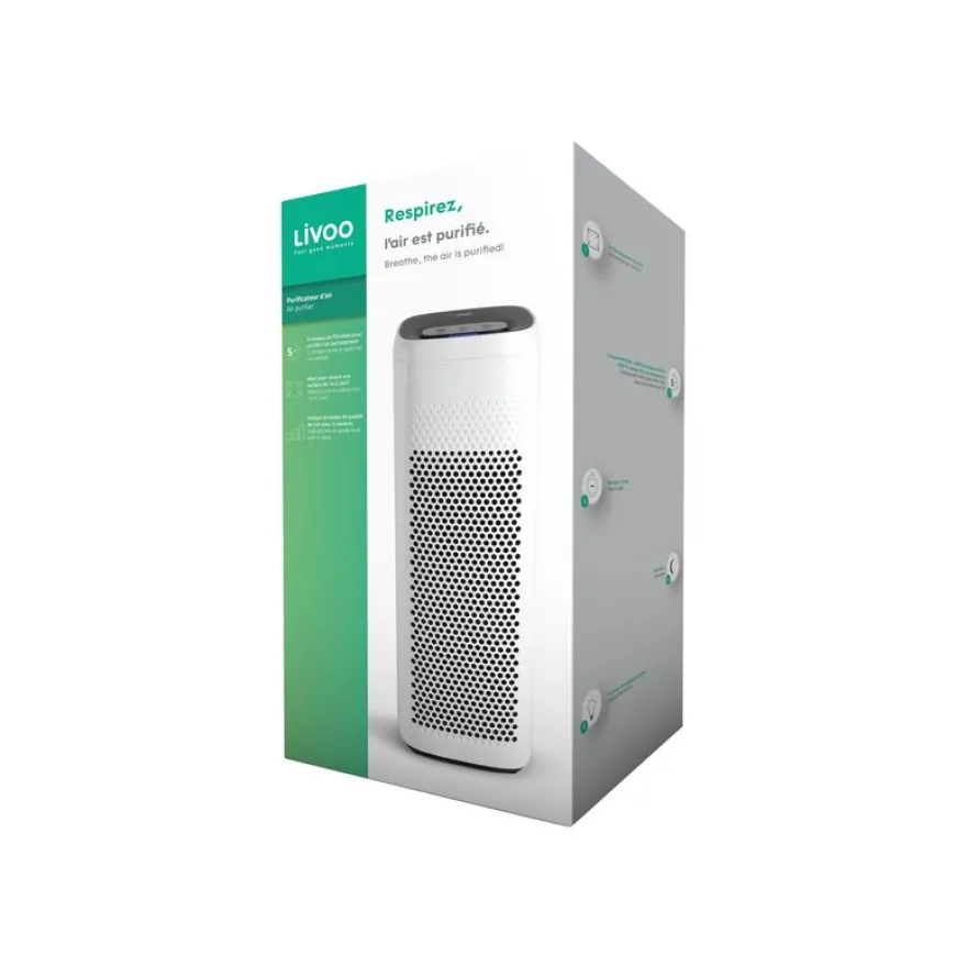 Livoo DOM407 - Purificateur d'air - 5 niveaux de filtration