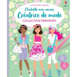 Livre d'images et d'activités Collection Printemps - J'habille mes amies - Créatrice de mode