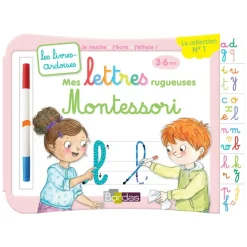 Livres-ardoises - Mes lettres rugueuses Montessori - 3 à 6 ans - editions bordas 2019