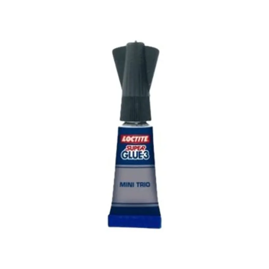 Loctite Super Glue 3 Liquid - 3 Tubes de colle à prise rapide - Transparent - 1 gr