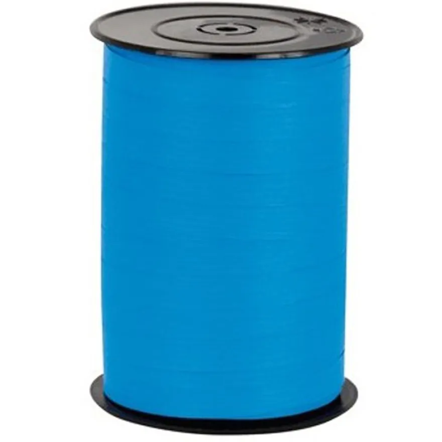 Logistipack - Bolduc relief mat - ruban d'emballage 1 cm x 250 m - bleu
