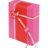 Logistipack - Papier cadeau kraft réversible - 70 cm x 50 m - 60 g/m² - rose/rouge