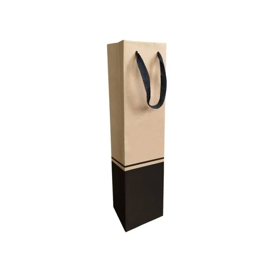 Logistipack Seduction - 10 sacs cadeau pour 1 bouteille - 9.5 cm x 9.5 cm x 38.5 cm