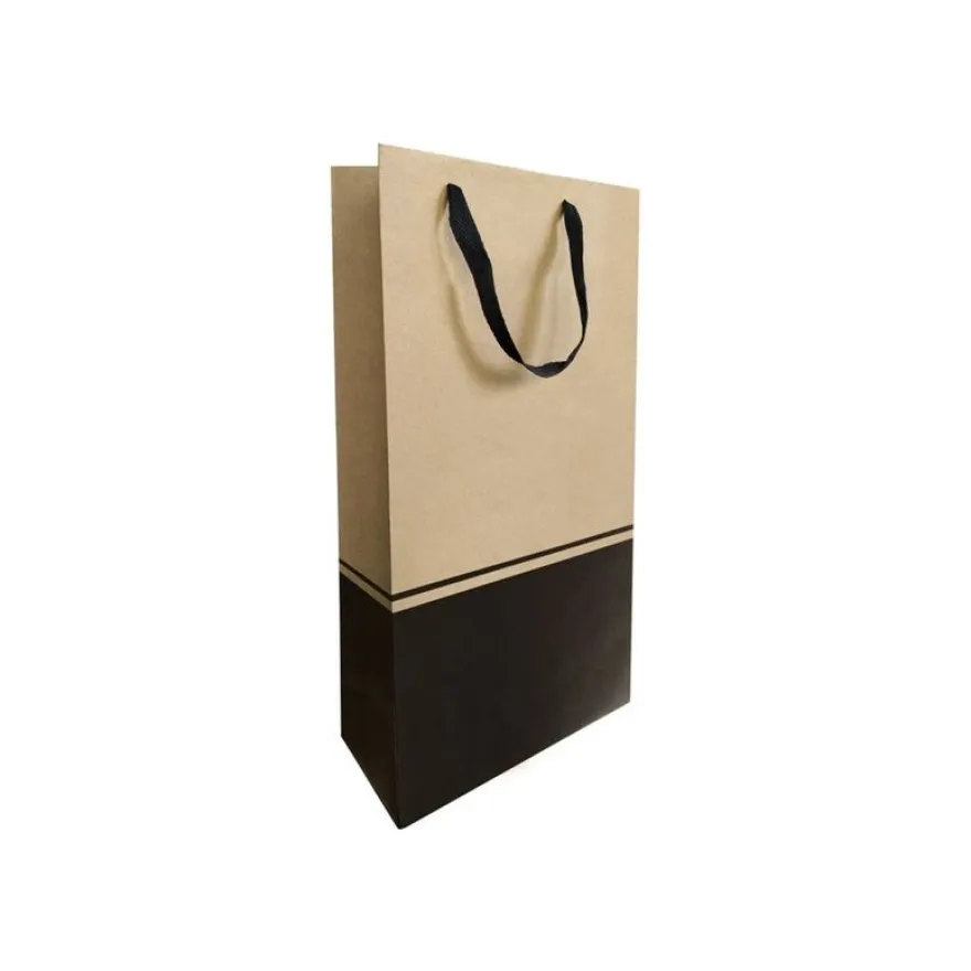 Logistipack Seduction - 10 sacs cadeau pour 2 bouteilles - 19 cm x 9.5 cm x 38.5 cm