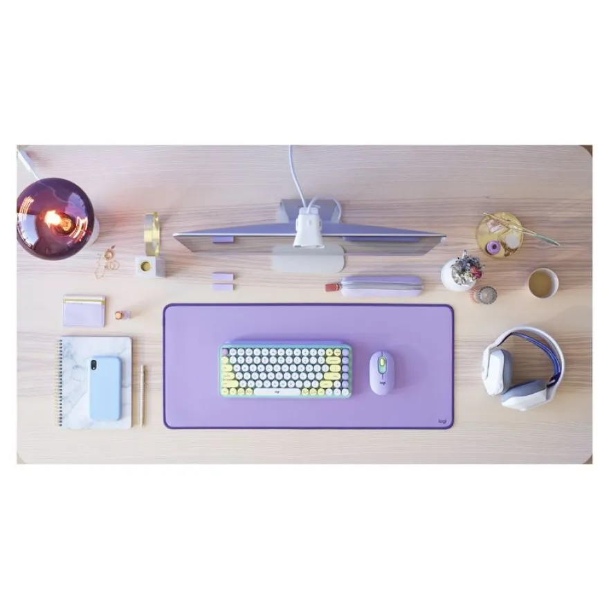 Logitech Desk Mat Studio Series - tapis de souris - sous-main - lavande