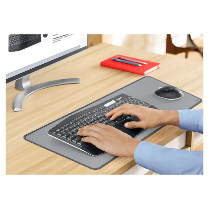 Logitech Desk Mat Studio Series - tapis de souris - sous-main - gris