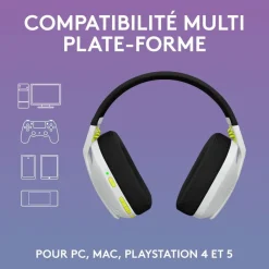 Logitech G435 SE +G305 SE - pack gaming casque + souris Lightspeed sans fil - blanc et noir