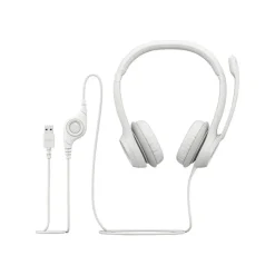 Logitech H390 - Casque filaire avec micro - USB-A - blanc cassé