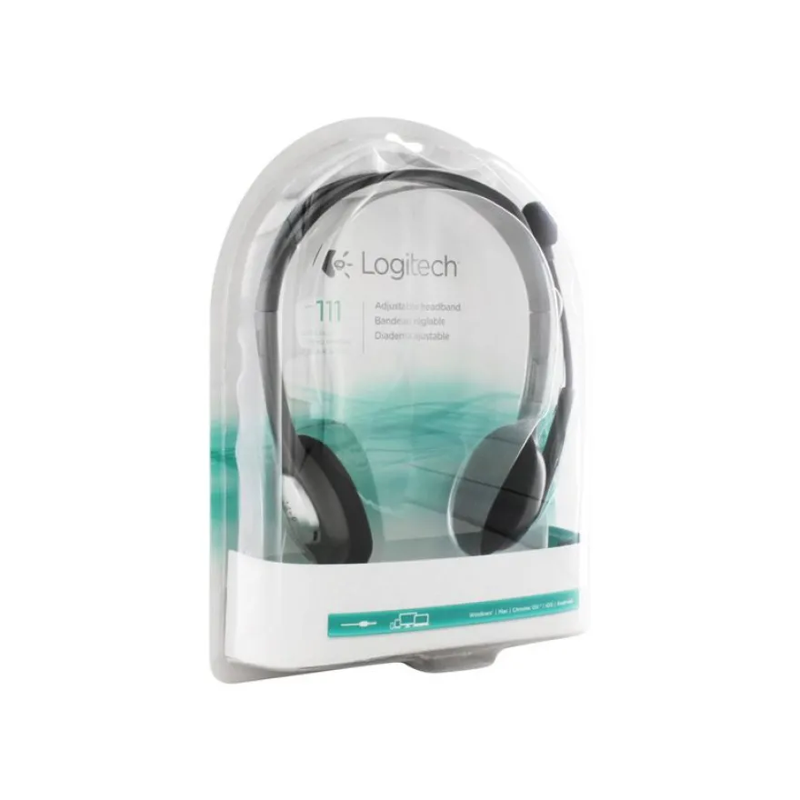 LOGITECH H111 - Casque filaire avec micro - noir