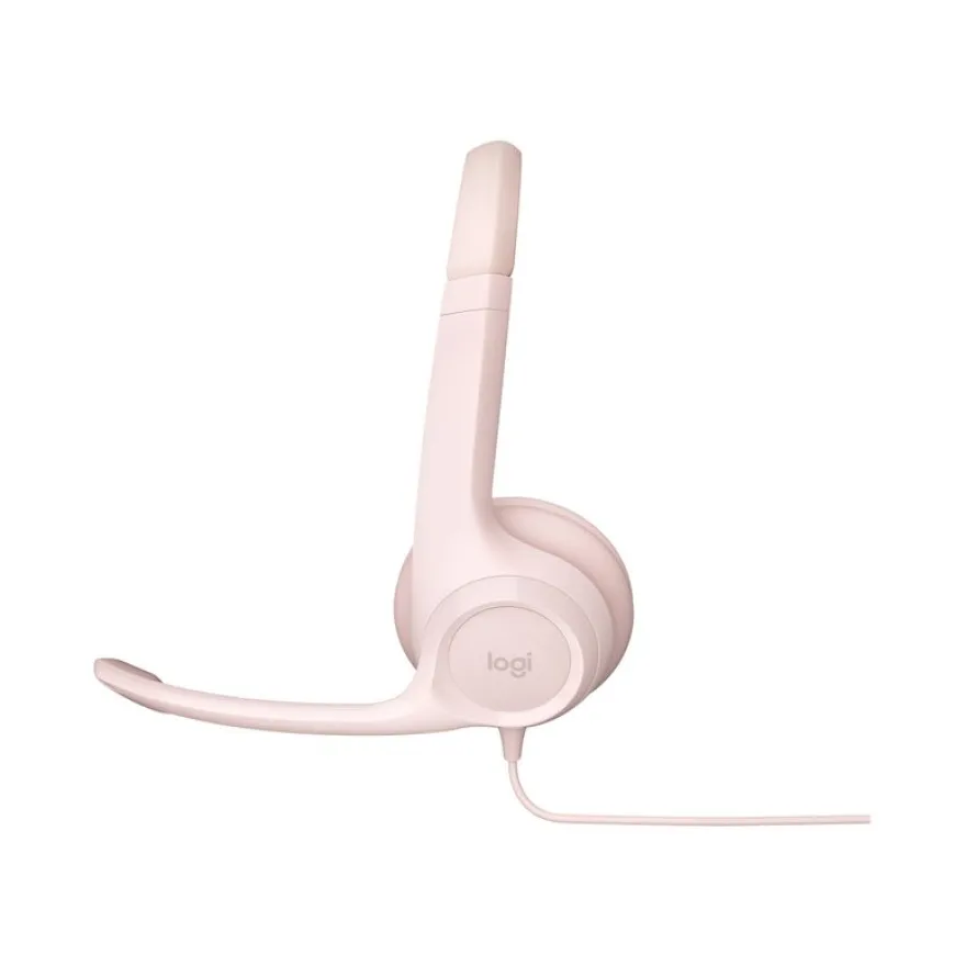 Logitech H390 - Casque filaire avec micro - USB-A - rose