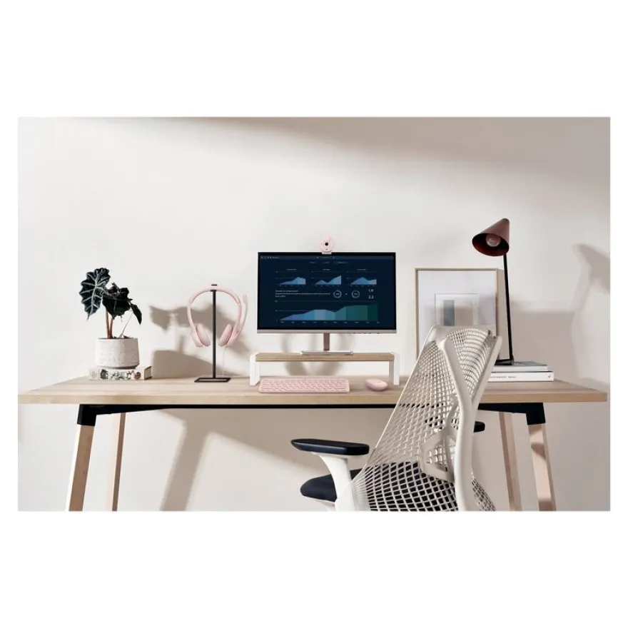 Logitech H390 - Casque filaire avec micro - USB-A - rose