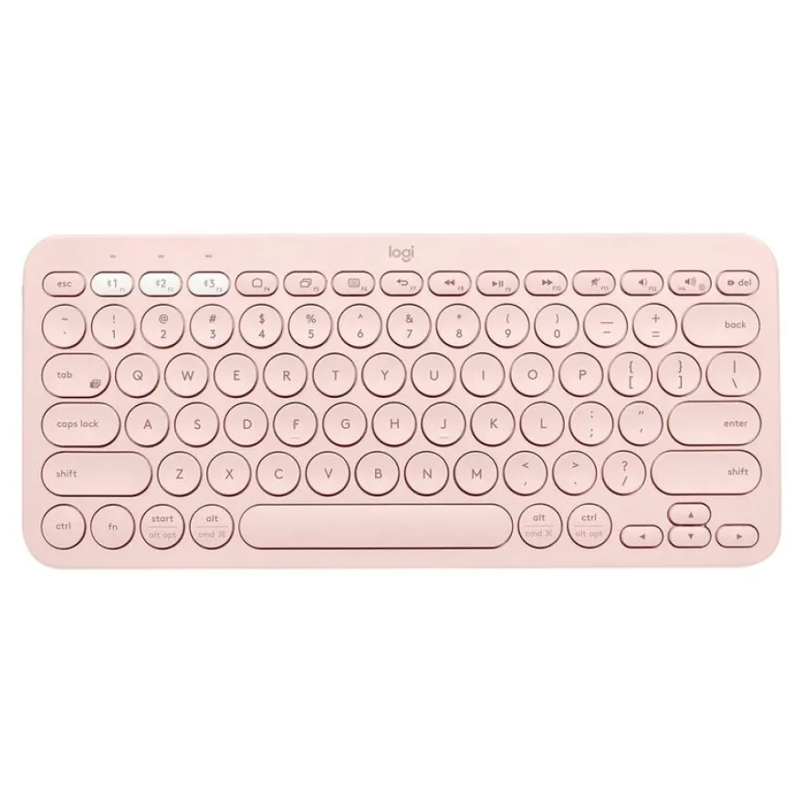 Logitech K380 - clavier minimaliste sans fil - rose