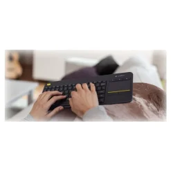 Logitech K400 Plus - clavier sans fil Azerty - avec pavé tactile intégré