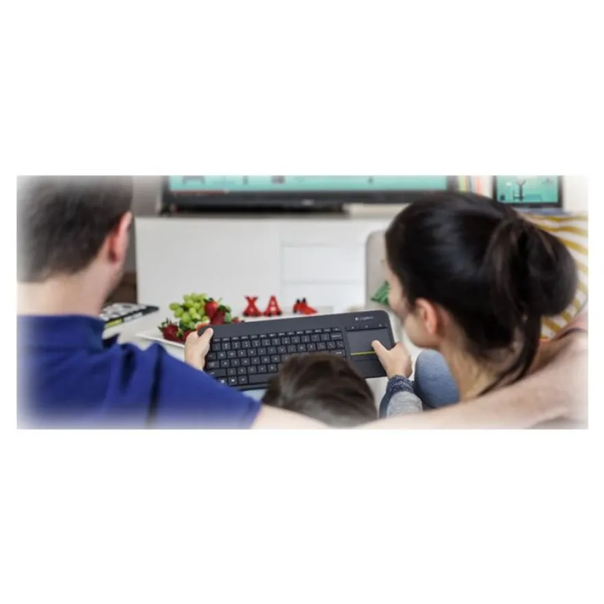 Logitech K400 Plus - clavier sans fil Azerty - avec pavé tactile intégré
