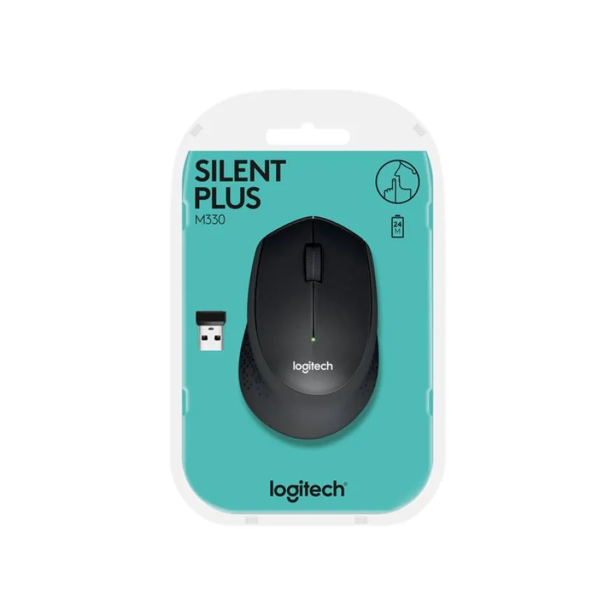 Logitech M330 - souris sans fil silencieuse - noir