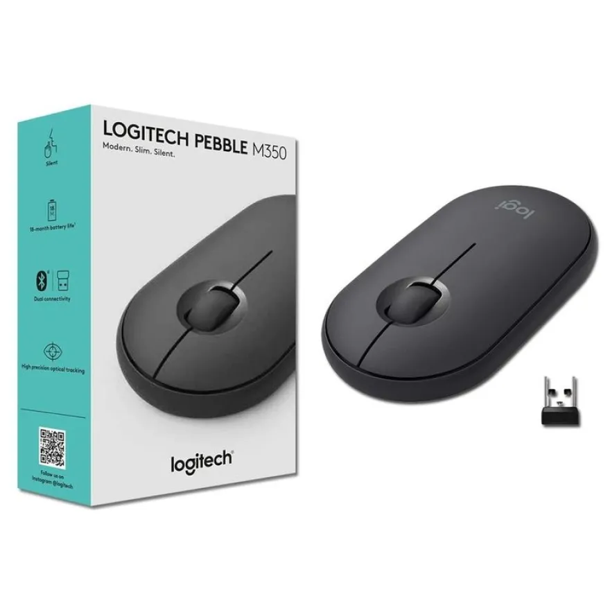 Logitech M350 - souris sans fil - gris