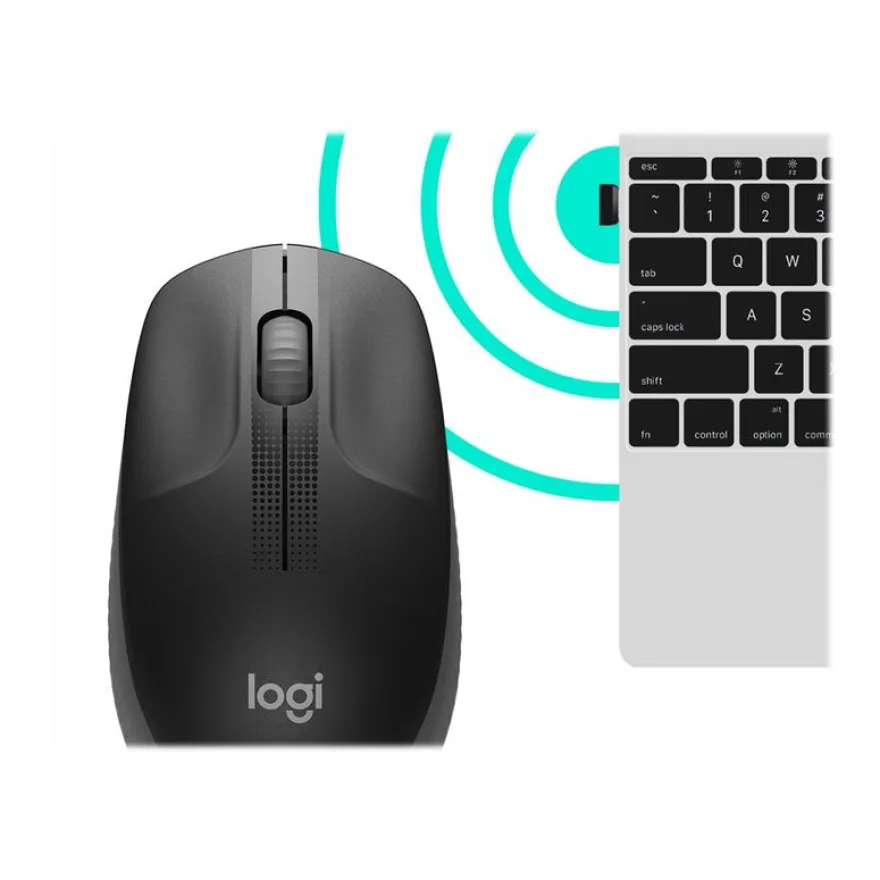 Logitech M190 - souris sans fil - gris foncé