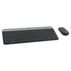 Logitech MK470 - Ensemble clavier et souris sans fil - ultra fin - Azerty - graphite
