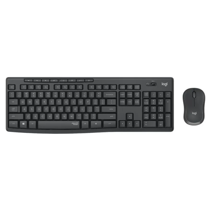 Logitech MK295 Silent - Ensemble clavier et souris sans fil - Azerty - graphite