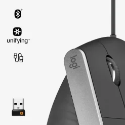 Logitech MX Vertical - souris sans fil ergonomique - gris