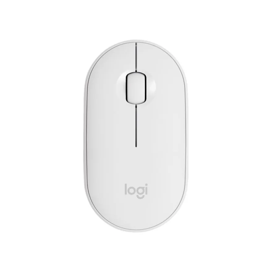 Logitech Pebble M350 - souris sans fil silencieuse - blanc cassé