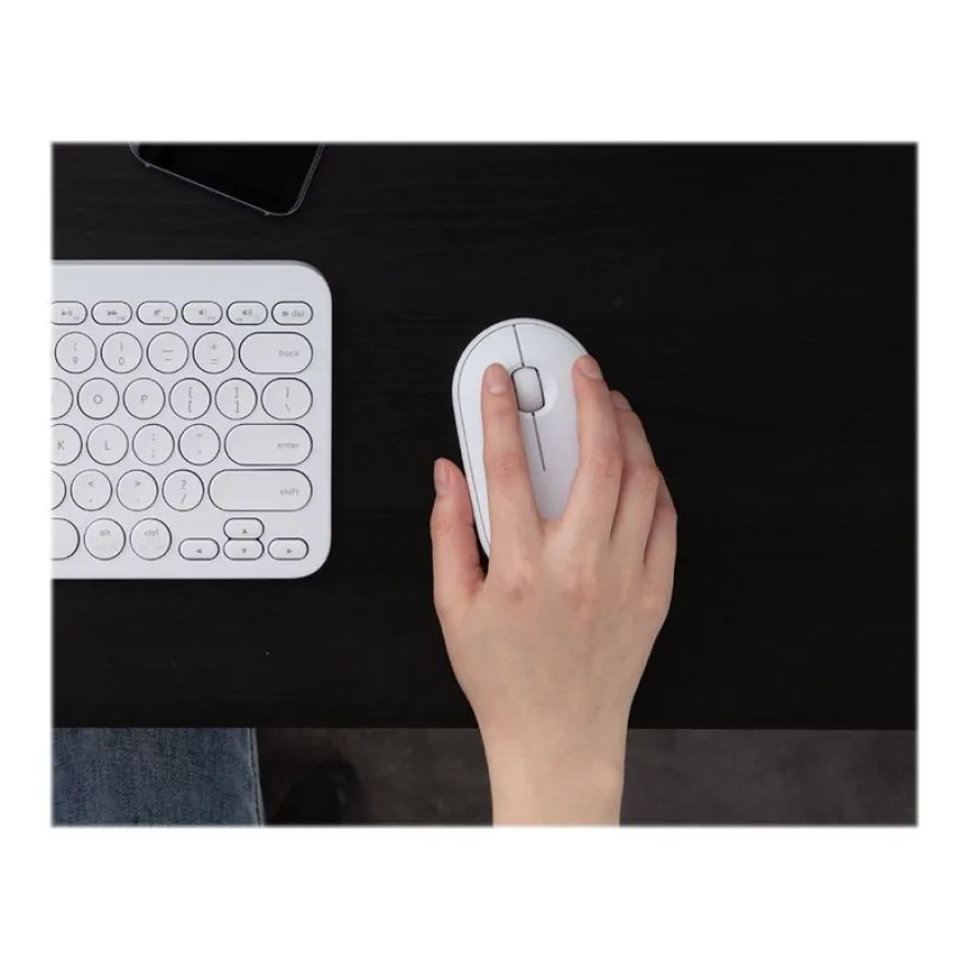 Logitech Pebble M350 - souris sans fil silencieuse - blanc cassé