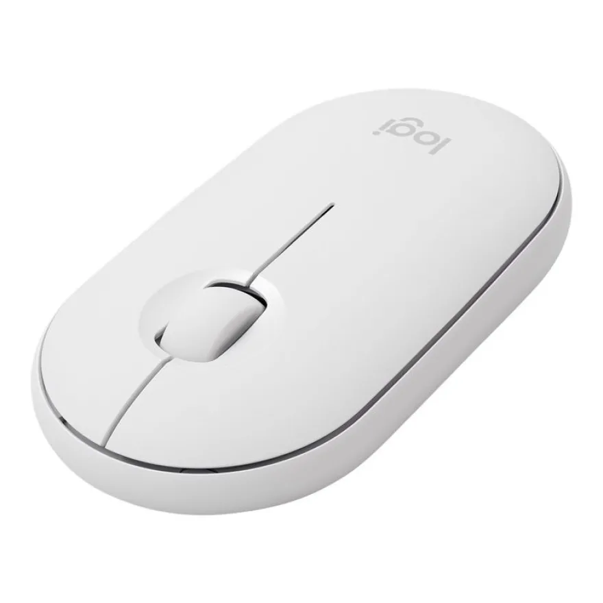Logitech Pebble M350 - souris sans fil silencieuse - blanc cassé