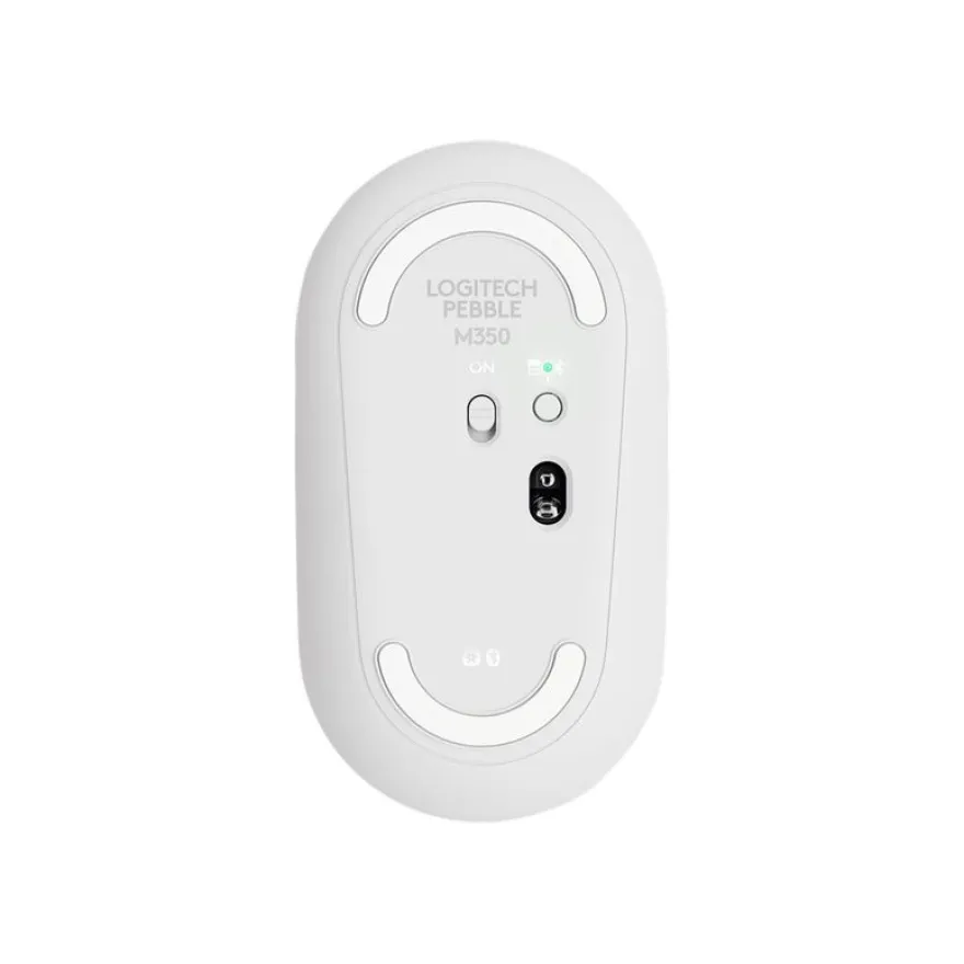 Logitech Pebble M350 - souris sans fil silencieuse - blanc cassé