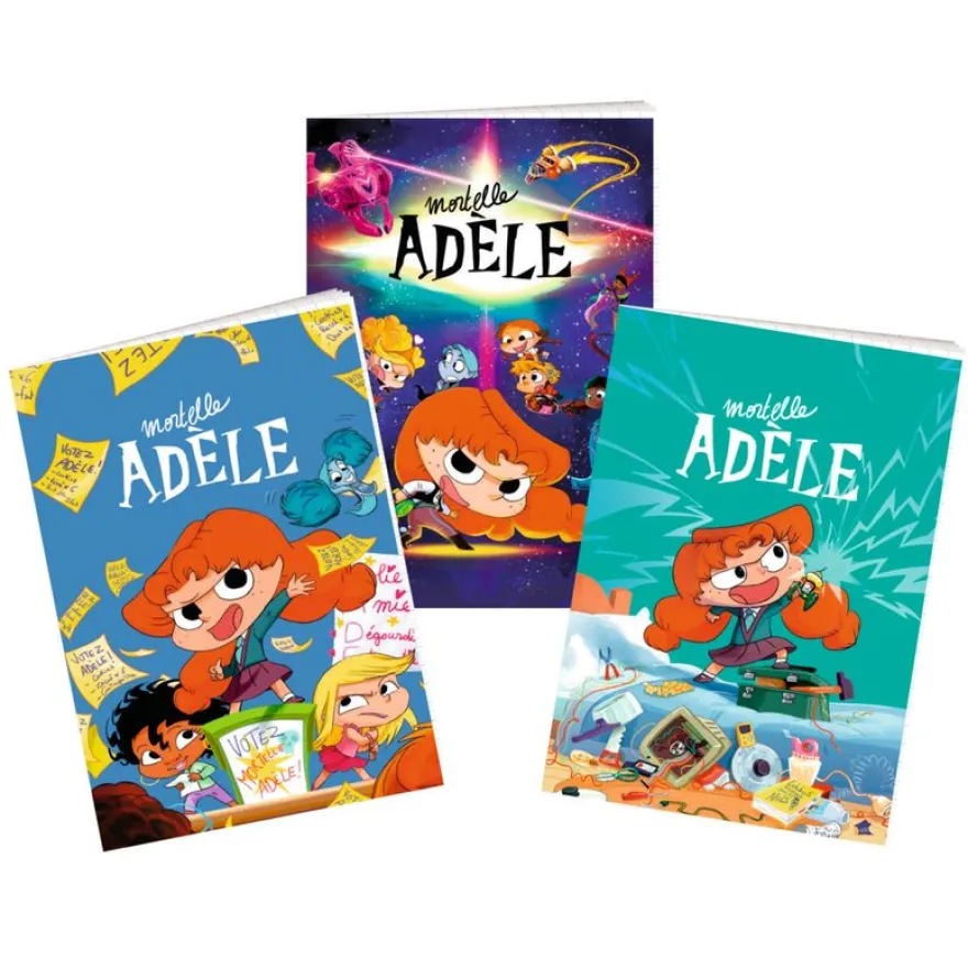 Lot de 3 cahiers Mortelle Adèle - Rentrée 2021