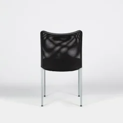 Lot de 4 chaises JADE - empilable - noir