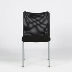 Lot de 4 chaises JADE - empilable - noir