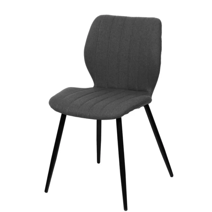 Lot de 2 chaises LINE - anthracite