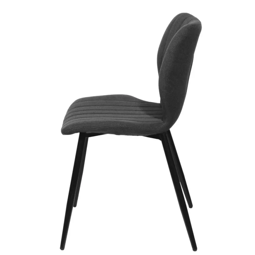 Lot de 2 chaises LINE - anthracite