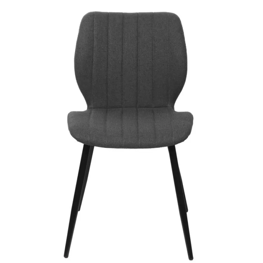Lot de 2 chaises LINE - anthracite