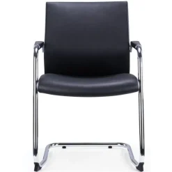 Lot de 2 Chaises LUGE - accoudoirs intégrés - noir